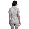 thumbnail image 4 of Moomaya Pyjama pour Femmes Imprimé, Ensemble Deux Pièces à Col Cranté avec Short, 4 of 6