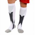 thumbnail image 1 of Unisex Compression Knee Leg Support Stretch Magic Compression Socks Performance Running Sports - 3 Sizes - 4 Colors, 1 of 6