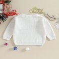 thumbnail image 4 of Chandails de Noël pour Bébé à Manches Longues avec Broderie de Canne de Bonbon, 4 of 9