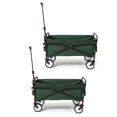 thumbnail image 1 of Seina Heavy Duty Compact Folding 150 Pound Capacity Utility Cart, Green (2 Pack), 1 of 8
