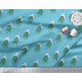 thumbnail image 2 of Soimoi Polyester Crepe Fabric Snow & Tree Christmas Printed Fabric 1 Yard 52 Inch Wide, 2 of 3