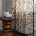 thumbnail image 3 of Boho Curtains for Living Room Linen Farmhouse Curtains Drapes for Bedroom Curtains 84 Inch Length, 3 of 4