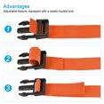 thumbnail image 4 of Unique Bargains Ceintures de Valise avec Boucle à Dégagement Rapide, Orange, 4 of 5