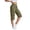 Army Green, variant on Yuzhih Bermuda Cargo Shorts for Women Casual Long Knee Length High Waisted Shorts Stretch Loose Wide Leg Capris with Pockets