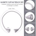 thumbnail image 2 of ZYNERY 2 Pcs Magnetic Curtain TieBacks, Curtain Rope Holdbacks Buckles,Window Tie  for Home Office Hotel Window Decorative(Grey), 2 of 7