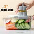 thumbnail image 4 of Food Chopper And Dicer With 7 Interchangeable Stainless Steel Blades And 1.2 L Container Tray, 4 of 8
