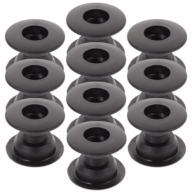 KAKOWELY Ensemble de 10 Roulements de Table de Soccer, Tige de Roulement de Planche de Soccer, Bagues de Baby-Foot, Roulement de Machine de Soccer de Table Noir, 1,91"X1,91"X1,34 Pouces