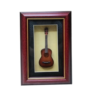 Tachiuwa Photo Frame Musical Instrument Shadow Box Frame Desktop Photo Display Holder for Guitar