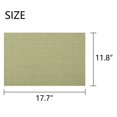 thumbnail image 3 of SUTENGDA Sets de Table Tissés Croisés pour Table à Manger en Vinyle PVC Ensemble de 4 12x18 Pouces Jaune, 3 of 6