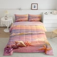 thumbnail image 3 of YST Summer Beach Bedding Comforter Set, 7-Piece, Sea Marine Ocean Wave, Full, 3 of 6