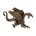 thumbnail image 4 of simhoa Brass Small Flying Dragon Statue 6.5x3.8cm for Entryway Tabletop Accessories, 4 of 8