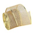 thumbnail image 4 of TIMIFIS Christmas Ribbon Wired Gold Christmas Tree Ribbon Glitter Christmas Wired Ribbons for Tree, Crafts,Gift Wrapping, Wreaths, Garland, Home Decor(2m), 4 of 4