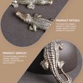 thumbnail image 4 of 3PCS Laiton Rétro Alligator Pendentifs Porte-Clés de Bureau Ornements en Laiton Alligator, 4 of 7