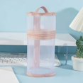 thumbnail image 2 of Large Mesh Bag Purpose Pen Pen Bag Mesh Transparent Circular Pen Bag Cylindrical High-Value Vertical Pen Bag Stationery Box, 2 of 6