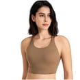 thumbnail image 1 of Yuyuzo Sports Bras for Women Wireless Round Neck High Support Seamless Full Coverage Workout Crop Tank Tops, 1 of 7