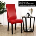 thumbnail image 2 of Unique Bargains 4PCS Artificial PU Leather Dining Chair Seat Cover Waterproof Oilproof Chair Slipcovers, 2 of 10