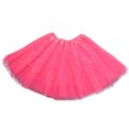 thumbnail image 1 of Girls Tutu Skirt Layered Star Sequins Princess Performance Dance Dress for 3-9 Years, 1 of 4