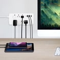 thumbnail image 4 of PROTECTOR POWER STRIP 8 OUTLET WITH PORT LONG CORD FOR HOME OFFICE, 4 of 7