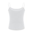 thumbnail image 4 of Timegard Camisoles pour Femmes Col Rond Bretelles Spaghetti Couleur Unie Été Décontracté Confortable Sans Manches, 4 of 6