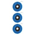 thumbnail image 2 of QualitChoice Sanding Wheel Polishing Paint Rust Grinding Inner Hole Tools for Angle Grinder Wood Metal Buffing Car Accessories #100 blue 3Set, 2 of 6