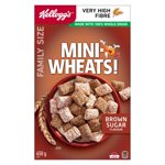 Kellogg's Mini-Wheats Cereal Brown Sugar Flavour Family Size 650g