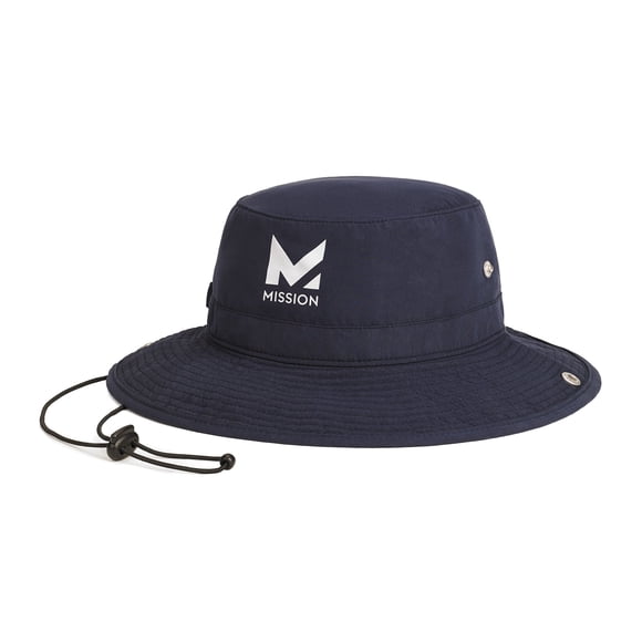 Mission Adult Unisex Cooling Bucket Hat, Evaporative Cooling Technology, One Size, Navy