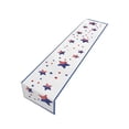 thumbnail image 2 of Chemin de Table pour la Fête de l'Indépendance en Polyester, Motif de Drapeau Patriotique pour Table à Manger, Table Basse, 150/180/200 cm, Lavable et Réutilisable, Déco, 2 of 5