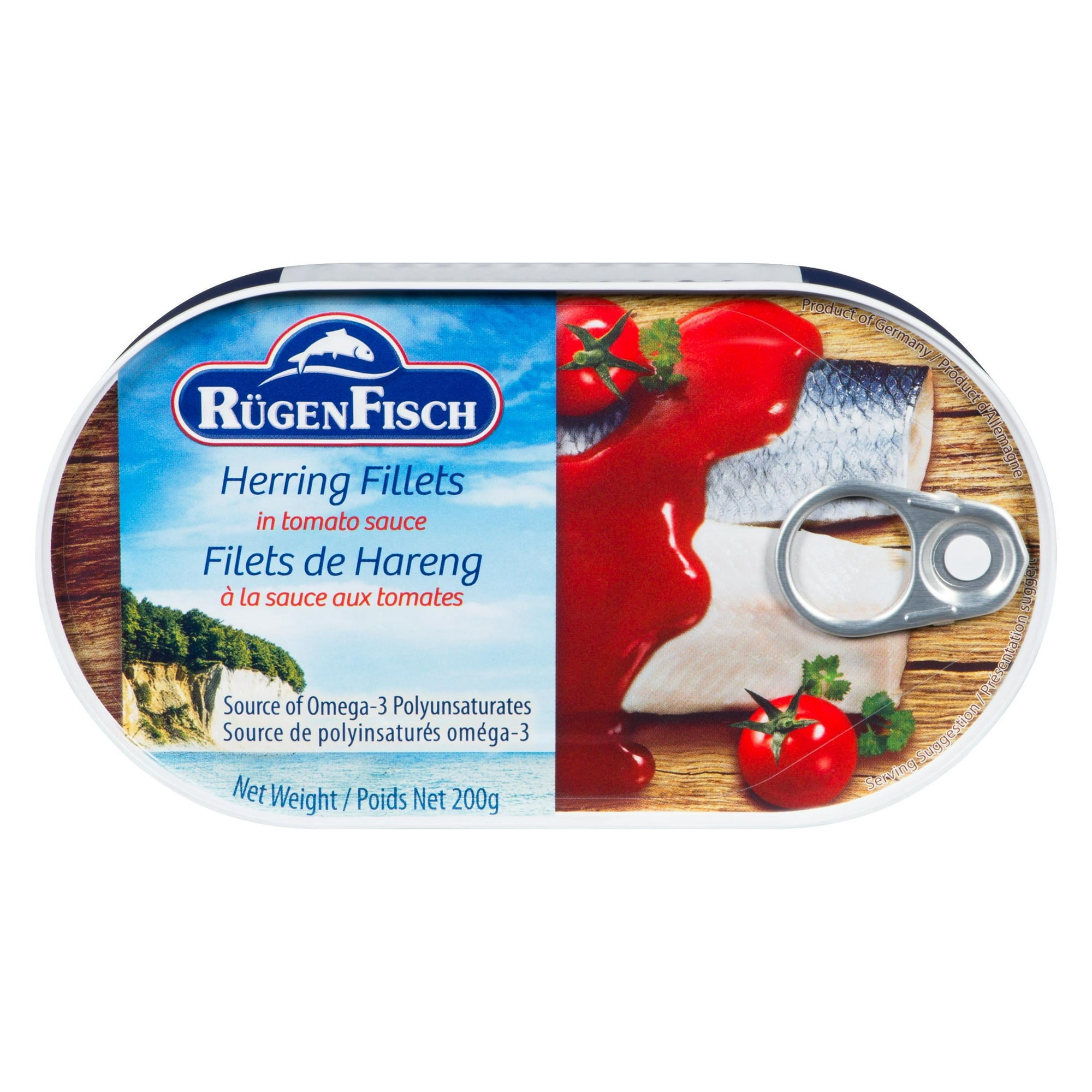 Ruegen Fisch Herring en sauce tomate.
