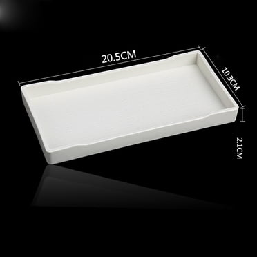 Large Serving Platter,Serving Tray Plastic for Party Supplies,Platters for Serving Food,White Reusable Tray for Veggie,Snack,Fruit,Cookies,Desserts in Kitchen/Pantry Organization,White Serv
