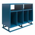 thumbnail image 1 of Novogratz Regal Double Wide Record Station, Walnut, 1 of 9