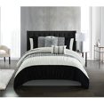 thumbnail image 1 of Chic Home BCS25111-US 9 Piece Mae Comforter Set, Black - King Size, 1 of 1