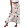 thumbnail image 1 of 2025 Ladies Summer Solid andDress Linen Half Length Slit Mid Length Evening Dress Hip Midwaist, 1 of 4