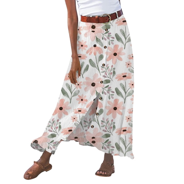 2025 Ladies Summer Solid andDress Linen Half Length Slit Mid Length Evening Dress Hip Midwaist