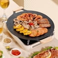 thumbnail image 1 of Product Category Baking Trays & Trays — Non Stick Round Pan for Indoor Cooking Korean BBQ Grill Pan Multifunctional Frying and Baking Pan for Home Kitchen and Camping, 1 of 3