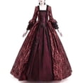 thumbnail image 3 of UPPADA Costumes Gothiques pour Femmes à Manches Longues Victorian Dresses Robe Corset Grande Taille Robe Maxi Fluide Robe de Fête Robe Cocktail Robe Lacée Robe de Mascarade Jolies Robes de Bal Articles en Liquidation, 3 of 6