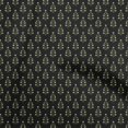 thumbnail image 1 of oneOone Rayon Black Fabric Asian Block Craft Projects Decor Fabric Printed By The Yard 56 Inch Wide, 1 of 4