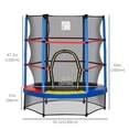 thumbnail image 3 of Outsunny Trampoline pour Enfants avec Enceinte pour 3 à 6 Ans, Multicolore, 3 of 10