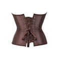 thumbnail image 2 of Fortune Bustier Corset Grande Taille pour Femmes Bustier en Satin Taille Cintrée Lacé Rétro Corset sous-Poitrine S-6TG, 2 of 3
