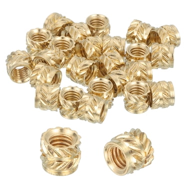 26 Pcs Threaded Inserts, M4 Brass Heat Set Insert for 3D Printing, M4x6x5mm