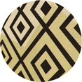 thumbnail image 1 of Ahgly Company Machine Washable Indoor Round Transitional Chocolate Brown Area Rugs, 3' Round, 1 of 7