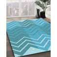 thumbnail image 3 of Ahgly Tapis Rectangulaire Lavable en Machine Intérieur Transitionnel Turquoise Foncé Vert, 8 Pieds x 10 Pieds, 3 of 7