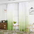thumbnail image 4 of YZHM Gradient Sheer Curtain Tulle Window Treatment Voile Drape Valance 1 Panel Fabric, 4 of 4