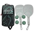 thumbnail image 4 of relayinert Pickleball Racket Set 4 Balls and Green Racquets Bag Grip Pickleball Comfort Carry Green 41.5x20.5cm, 4 of 6