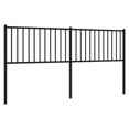 thumbnail image 3 of vidaXL Metal Headboard Black 180 cm, 3 of 4