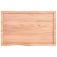 thumbnail image 3 of vidaXL Table Top Light Brown 100x60x(2-4)cm Treated Solid Wood Live Edge, 3 of 5