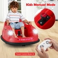 thumbnail image 4 of Gymax 12V Electric Kids Ride on Bumper Car Battery Powered Bumping Car w/ Remote Control Red, 4 of 10