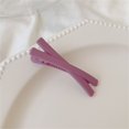 thumbnail image 2 of Clips de Cheveux Colorés Croisent Forme Épingles à Cheveux Mignon et Doux Clips de Cheveux Colorés pour les Femmes et les Filles Accessoires de Cheveux Violet Clair, 2 of 2