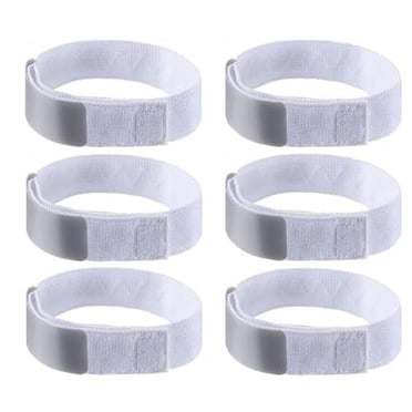 Adjustable Hook and Loop Leg Strap Foley Catheter Stabilization Device Urinary Drainage Tube Holder with Anti Slip Silicone Grip Gray (6 Pack)