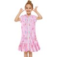 thumbnail image 1 of Hiiyo Robe de Plage à Capuche Zippée pour Petites Filles, Cache-Maillot Arc-en-Ciel à Manches Courtes, 1 of 8