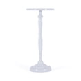 thumbnail image 3 of Butler Specialty Company Landon Outdoor Round Metal Pedestal Side Table - Ivory, 3 of 5